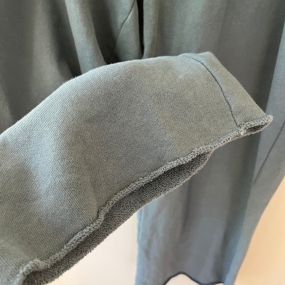 EILEEN FISHER Sz XL Organic Cotton Terry Crop Sweat Pants In Eucalyptus Pull On - Picture 6 of 10